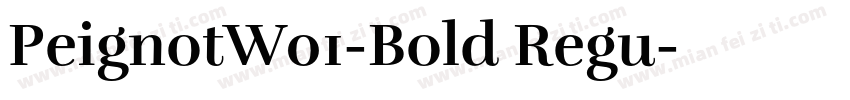 PeignotW01-Bold Regu字体转换